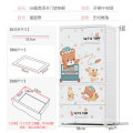 Children's wardrobe large cartoon plastic combination double door multi-layer drawer storage cabinet baby's wardrobe